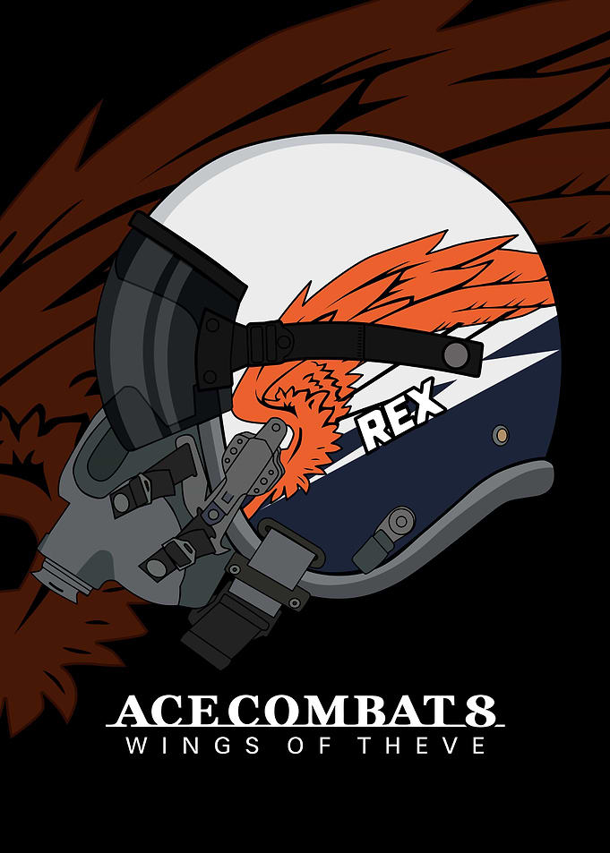 Ace Combat 8 Pilot Helmet Poster