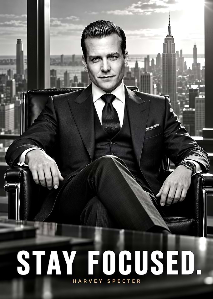 Harvey Specter Inspirational Office Poster