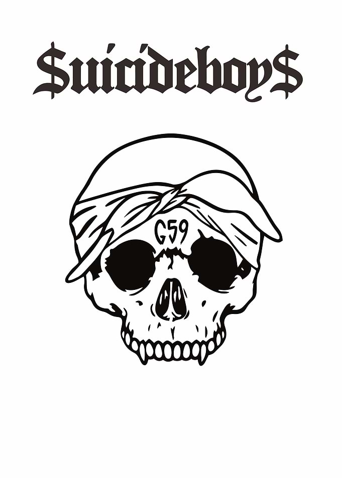 $uicideboy$ G59 Skull Logo Graphic