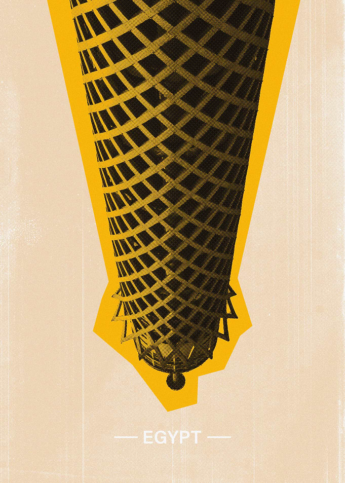 Cairo Tower Modern Retro Architecture Art