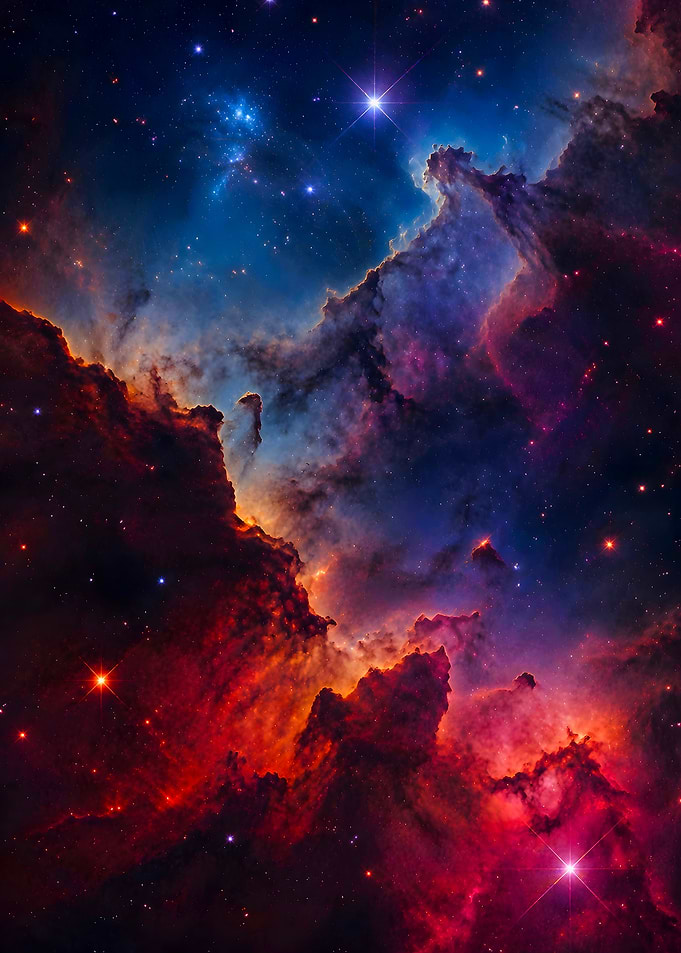 Vibrant Nebula Cosmic Cloudscape