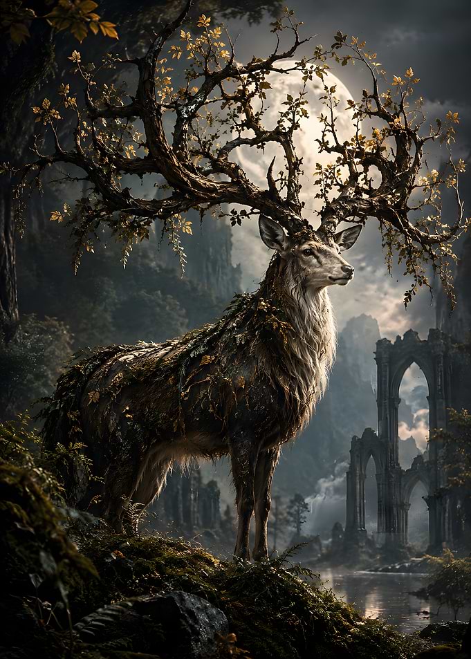 The Tree-Antler Stag