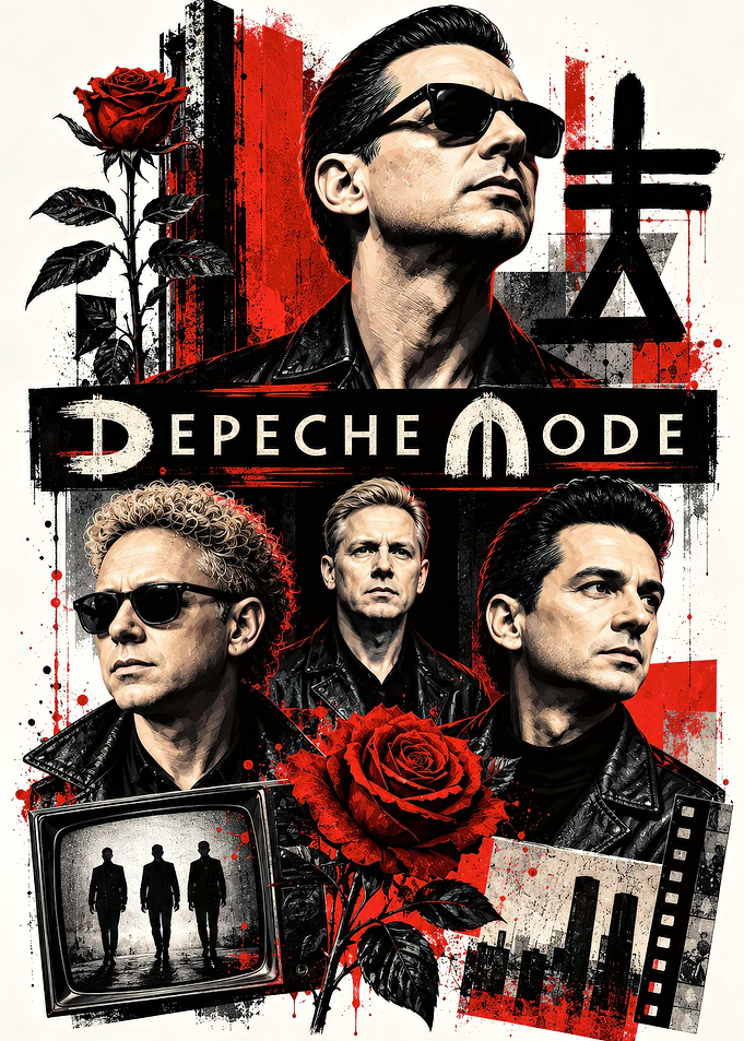 Depeche Mode Band Tribute Poster