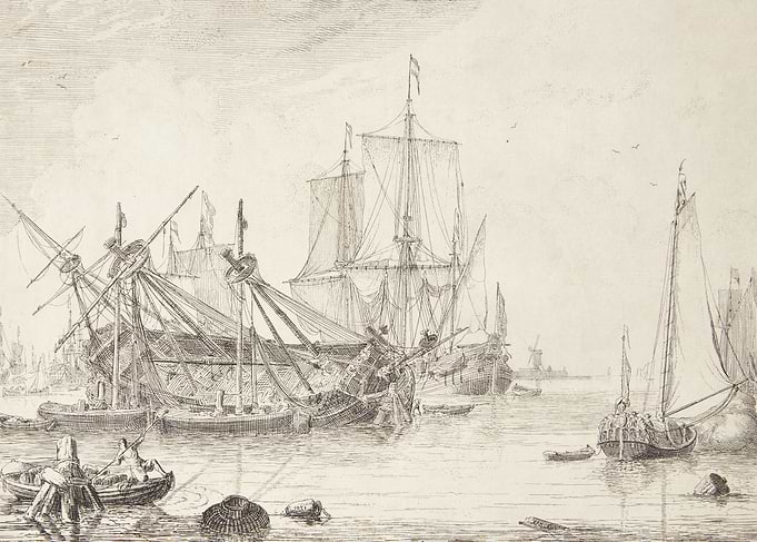 Ludolf Bakhuizen: Et skib, der kølhales