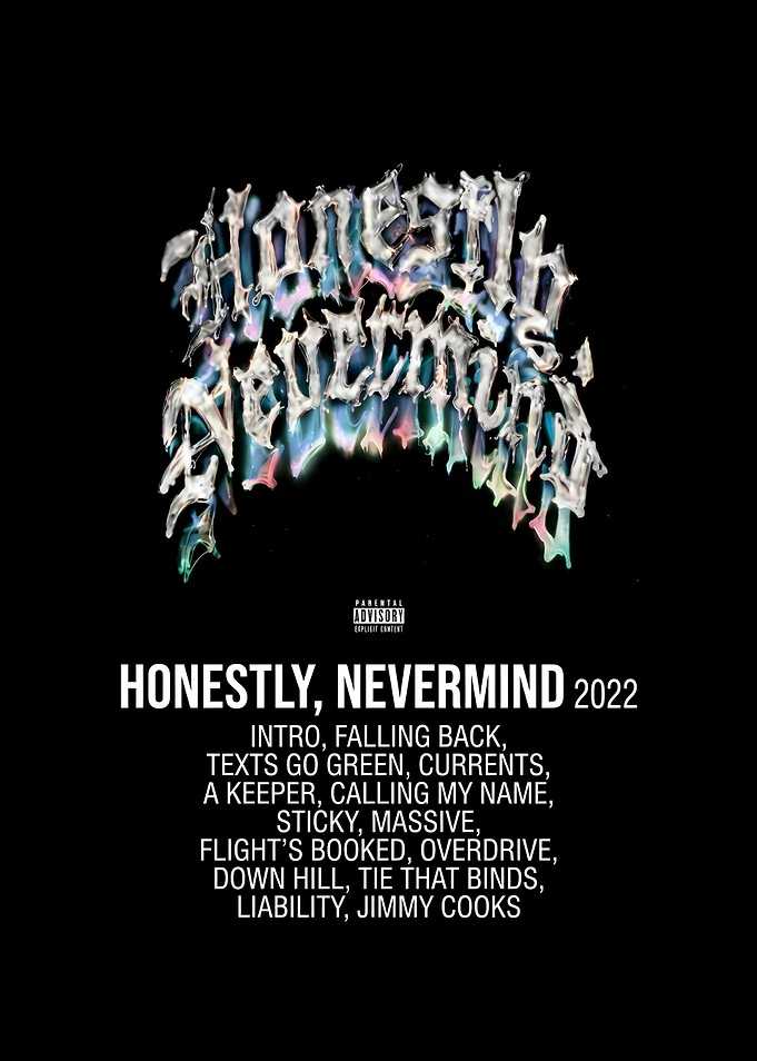Honestly Nevermind Album Tracklist Poster