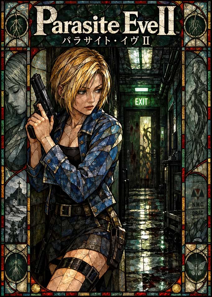 Parasite Eve II Stained Glass Art