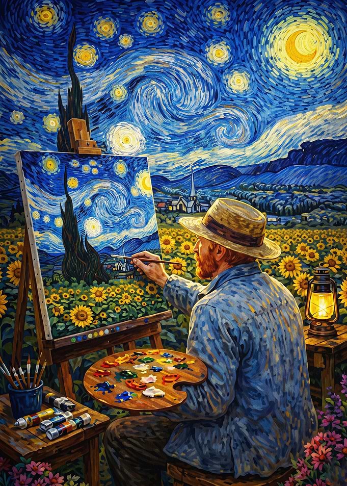 Starry Night Painter Impressionist