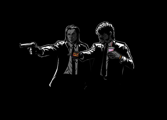 Pulp Fiction Vincent and Jules Illustration