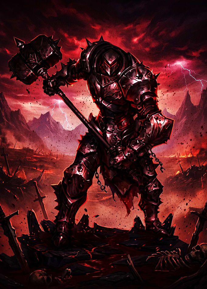 Dark Knight with War Hammer