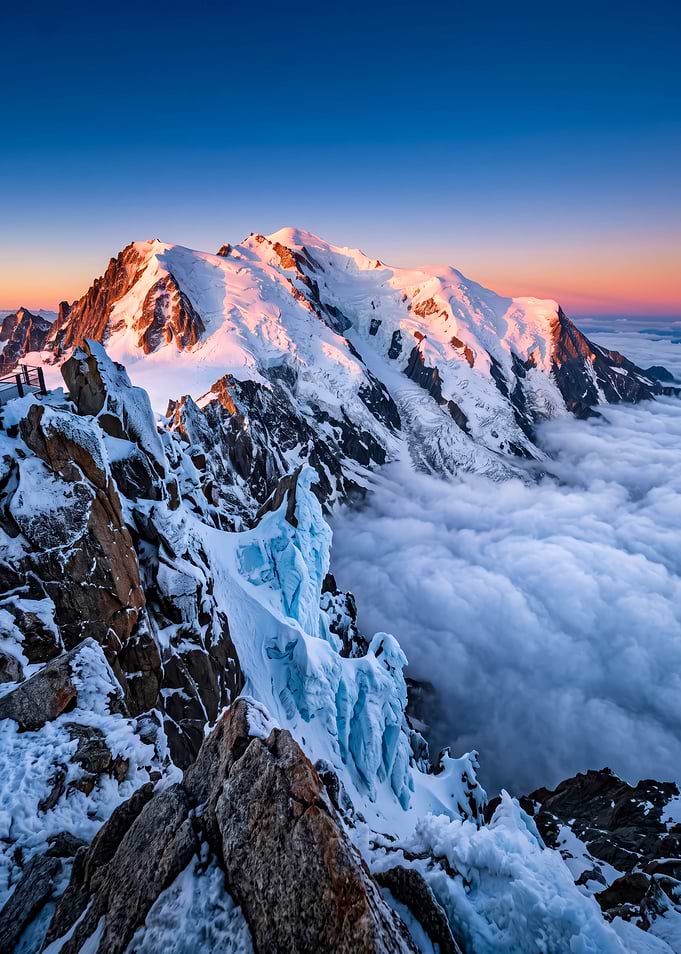 Mont Blanc Peak at Sunrise