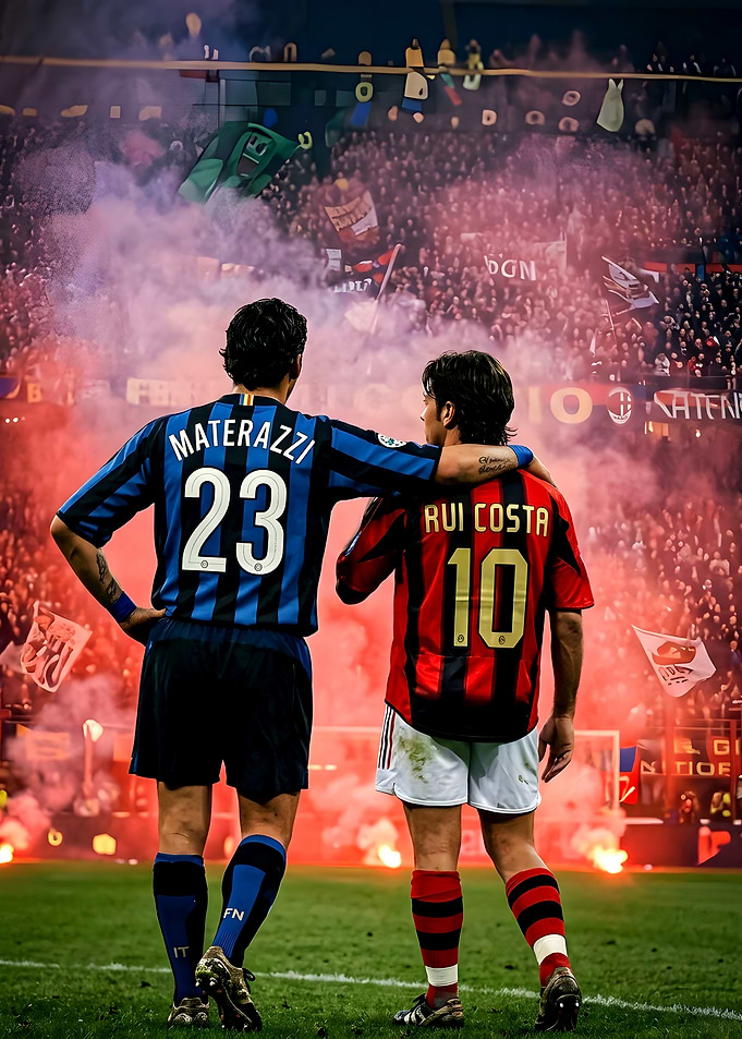 Materazzi and Rui Costa Iconic Moment