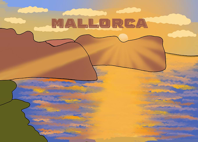 Mallorca Sunset Coastal Landscape