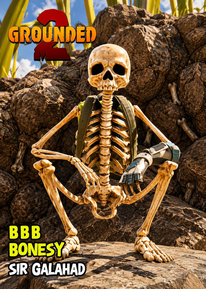 Grounded 2 Bony Skeleton Character Poster