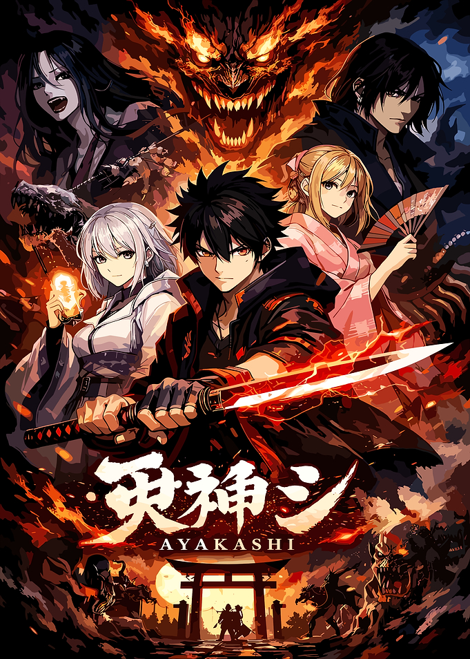 Ayakashi Anime Fantasy Poster