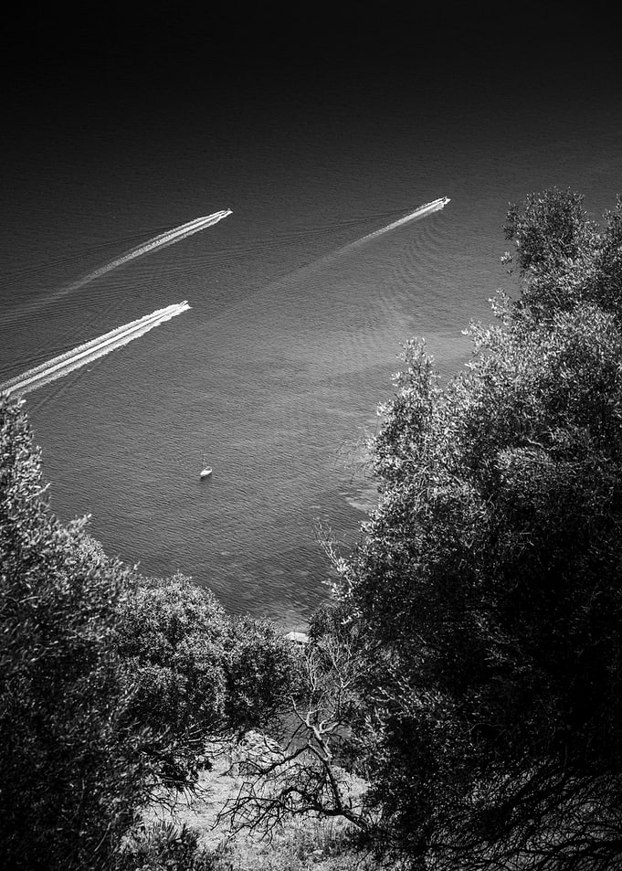 Boats on the Mediterranean Sea