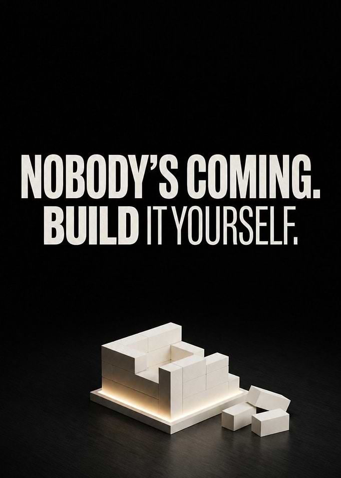 Inspirational Quote Build It Yourself Poster