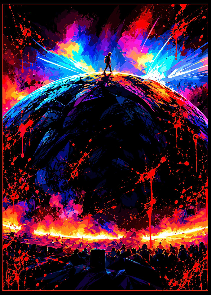 Lone Traveler on a Cosmic Sphere
