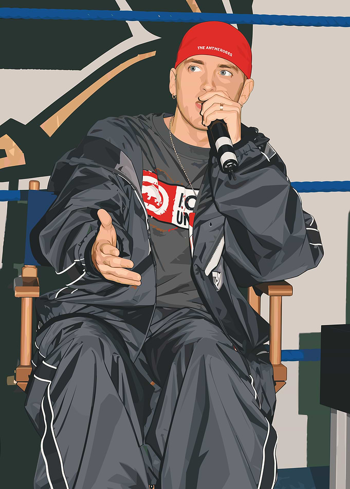 Eminem Vector Art Illustration