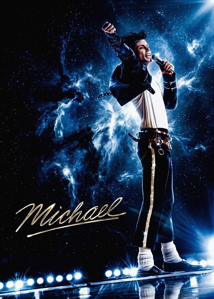 Michael Jackson Cosmic Stage Performance Poster