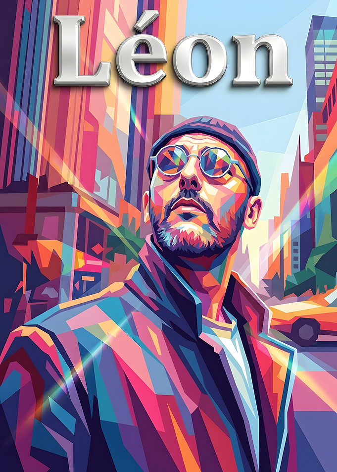Léon The Professional Pop Art Poster