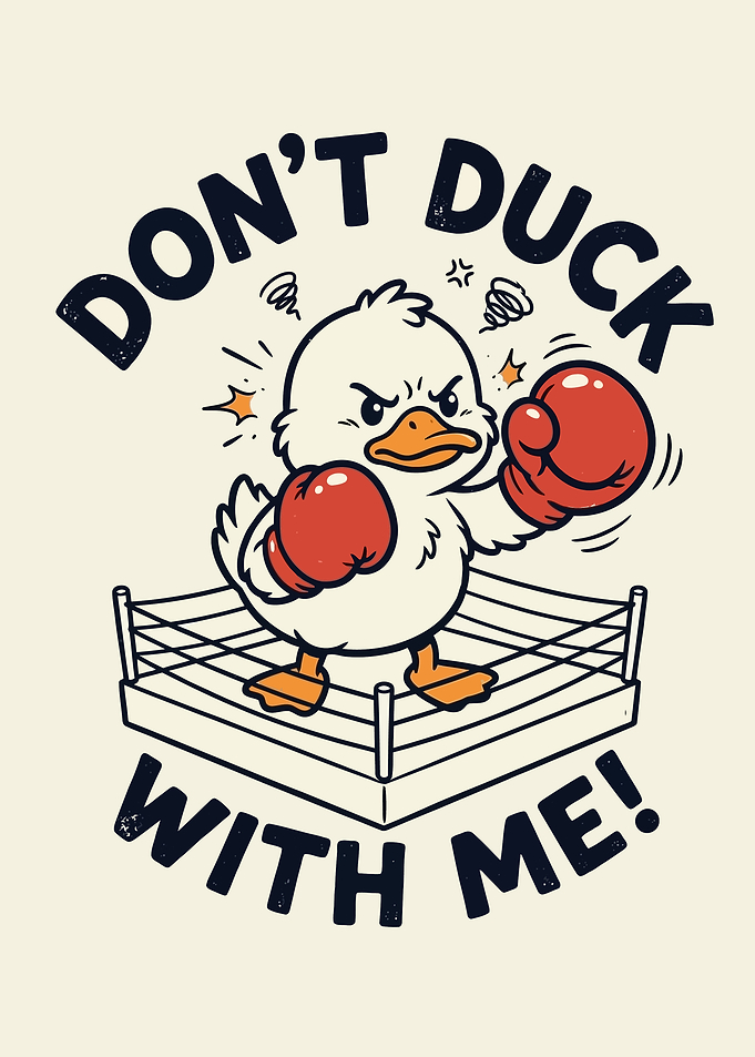 Don't Duck With Me Boxing Duck