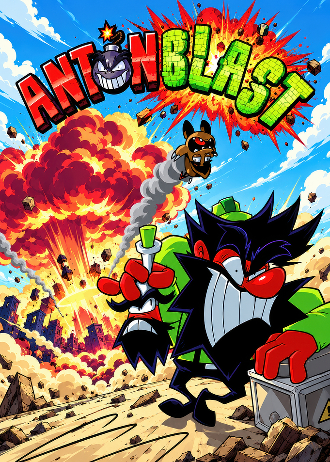 Antonblast Video Game Key Art