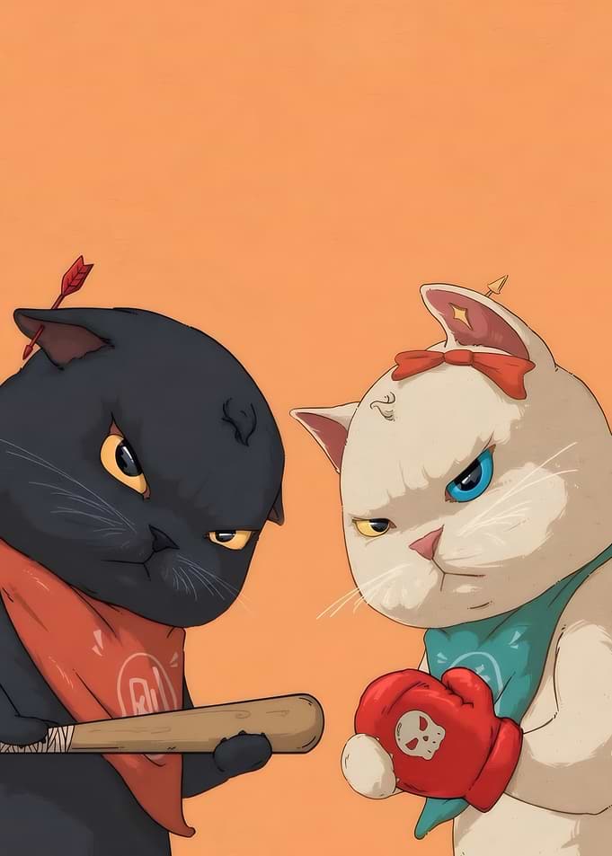 Tough Cats with Weapons