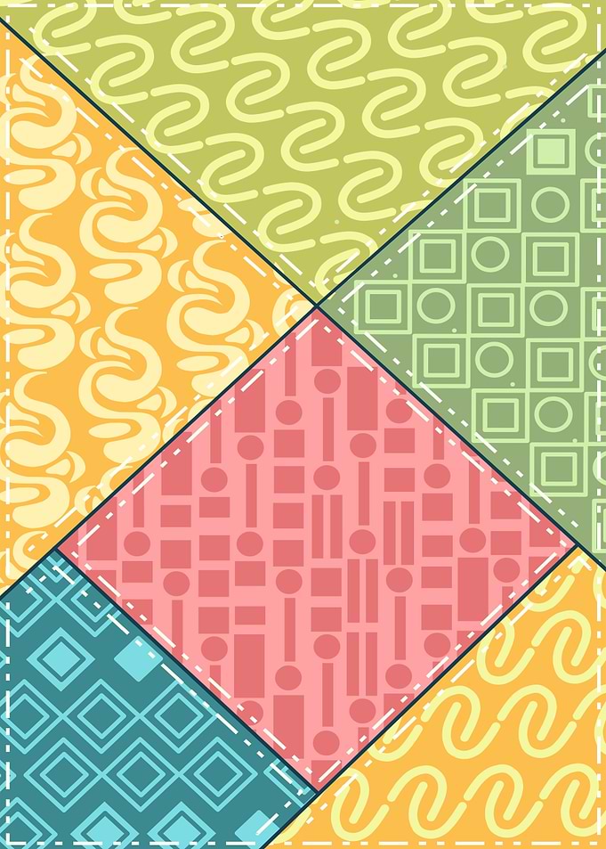 Geometric Patchwork Pattern Design