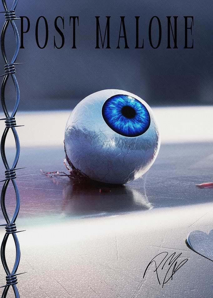 Post Malone Blue Eye Poster