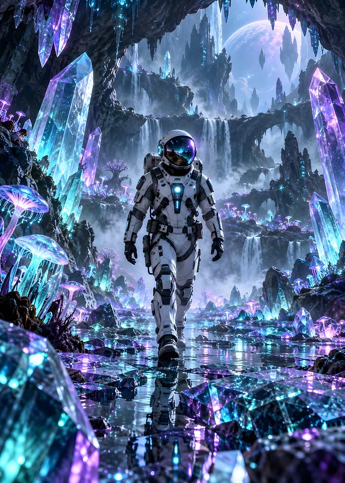 Crystal Cavern Space Explorer