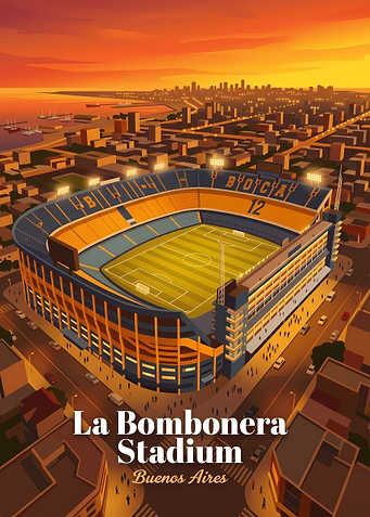La Bombonera Stadium Buenos Aires Poster
