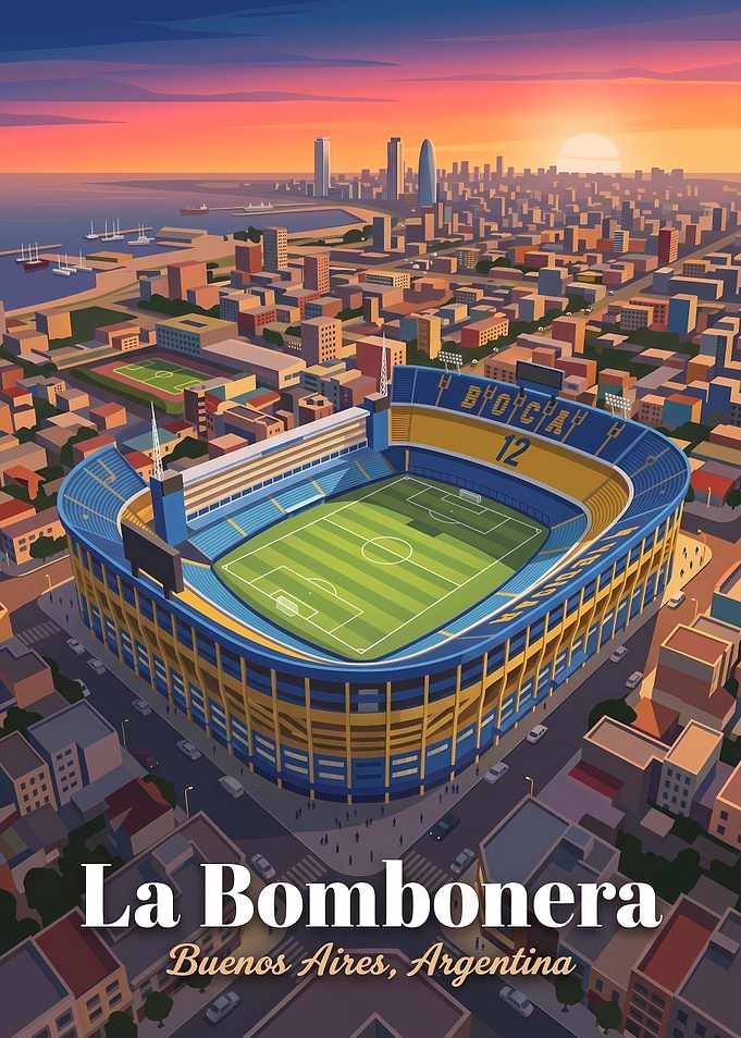La Bombonera Stadium Buenos Aires Poster