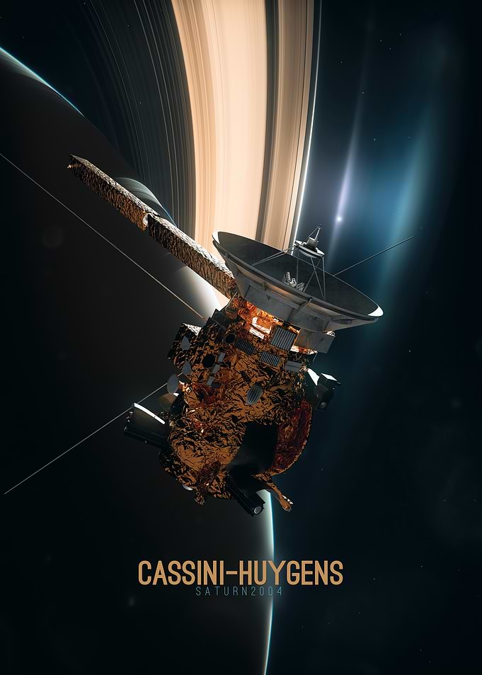 Cassini - Saturn 2004 - Pale Blue Dot