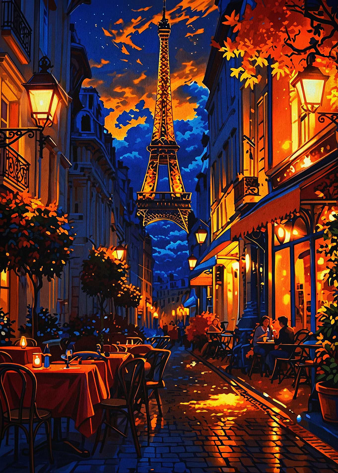 Paris Night Street Art