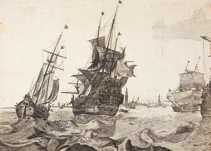 Ludolf Bakhuizen: Hollandske orlogsfartøjer