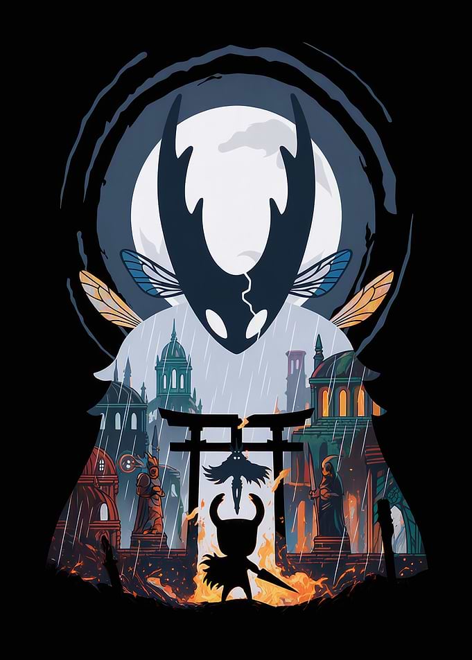 Hollow Knight Silhouette Art