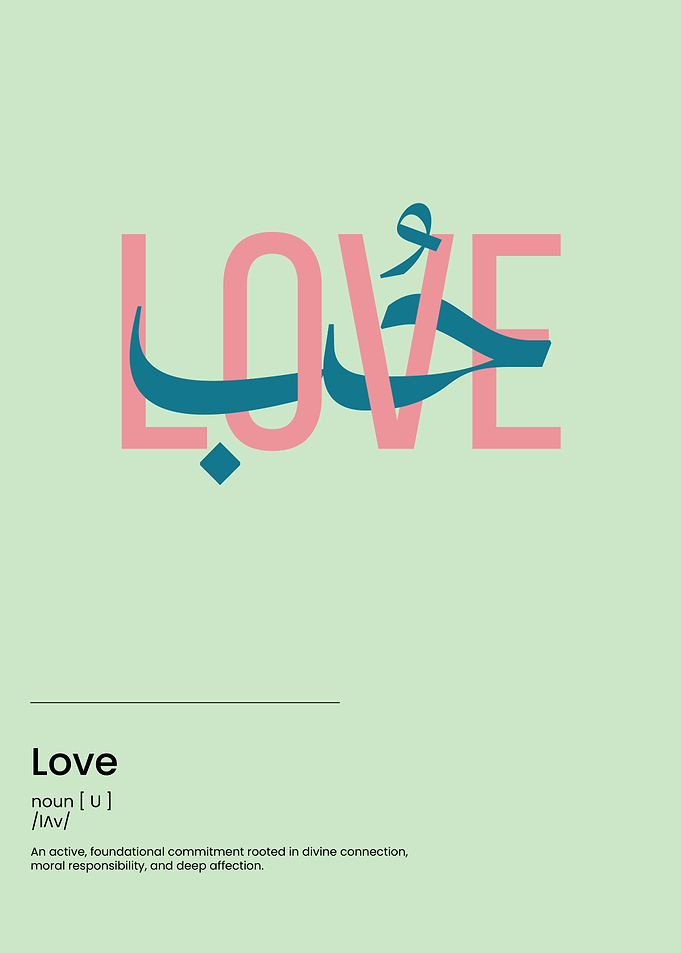 Love Minimalist Typography Poster