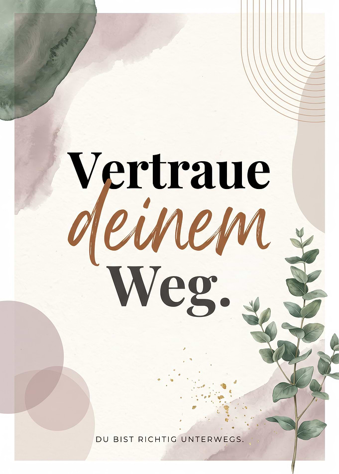 Inspirational German Quote Wall Art