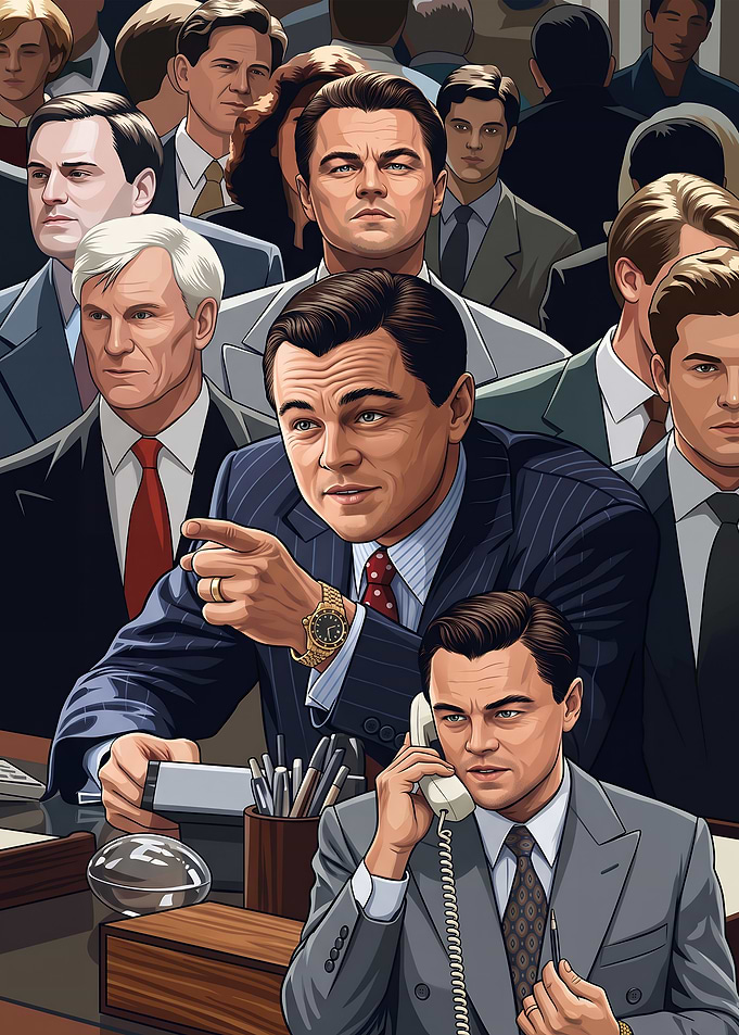 The Wolf of Wall Street Illustration