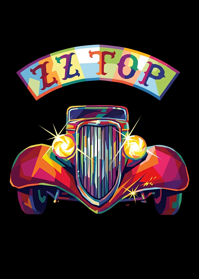 ZZ Top Pop Art Hot Rod