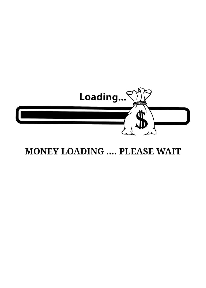 Money Loading Progress Bar Graphic