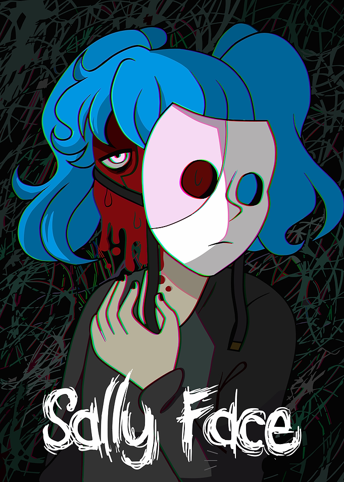 Sally Face Character Portrait