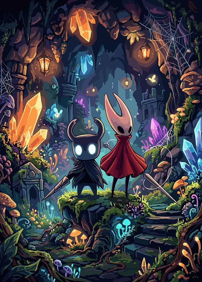 Hollow Knight and Hornet Adventure