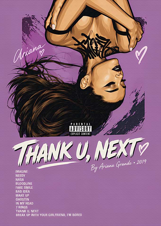 Ariana Grande Thank U Next Poster