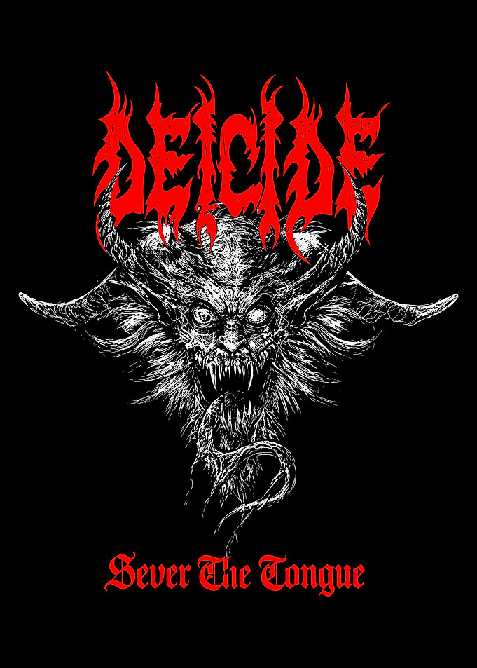 Deicide Sever The Tongue Band Art