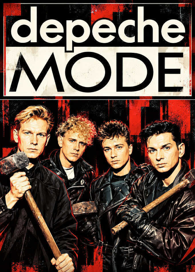 Depeche Mode Band Poster