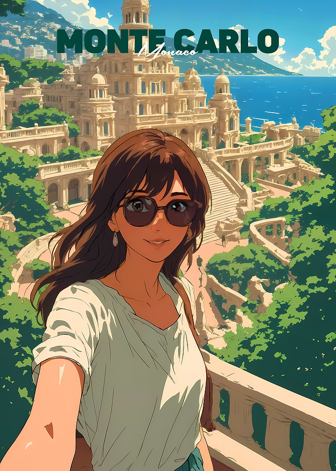 Anime Girl in Monaco