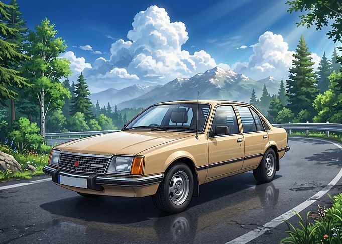 holden commodore on Mountain Road