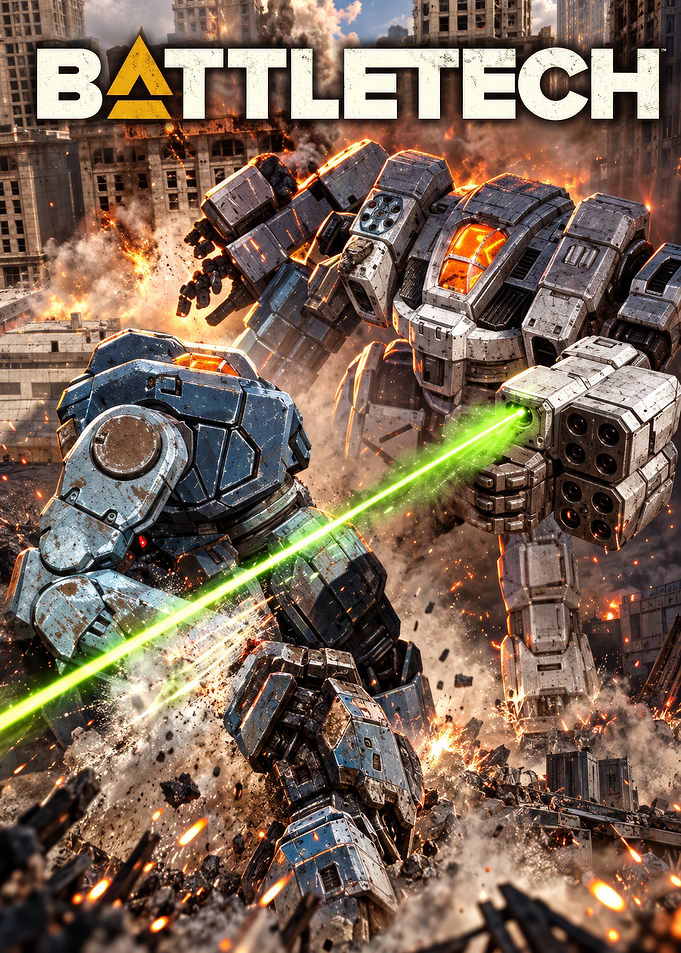 BattleTech Mech Combat Poster