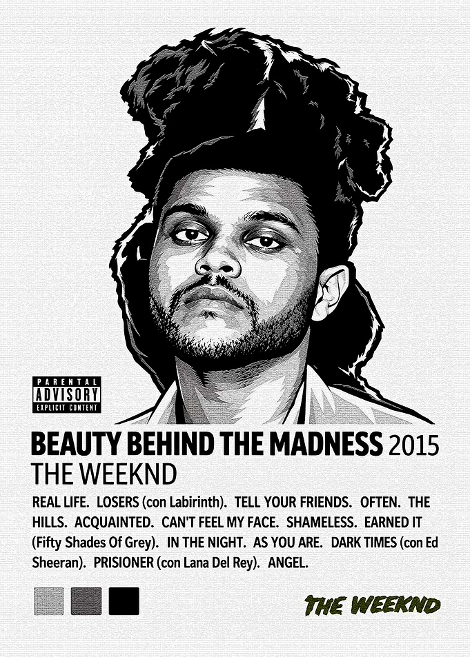 The Weeknd Beauty Behind The Madness Poster